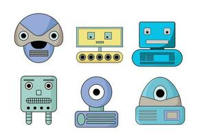 Robot machine cartoon vector