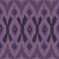 ikat ethnic seamless pattern. abstract ogee textured vector