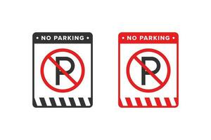 No parking icon vector