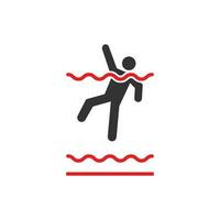 Deep water icon sign vector design