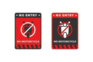 No motorcycle icon vector