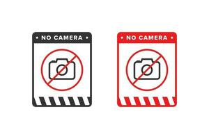 No camera, stop camera icon sign vector