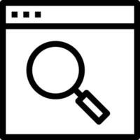 browser line icon vector