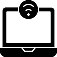laptop   filled icon vector