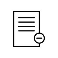 Document and files vector icon. Add file. Delete file icon. Office files and documents icon. EPS 10 illustration of isolated document symbol pictogram