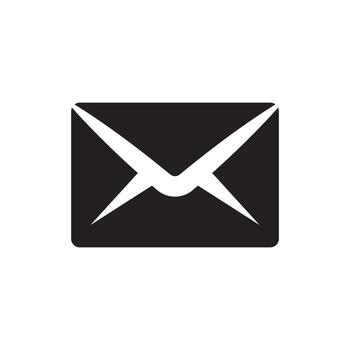 correo electrónico icono, vector ilustración. plano diseño estilo. vector correo electrónico icono ilustración aislado en blanco fondo, correo electrónico icono eps10.