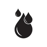 Drop icon vector . Flat icon water drop symbol