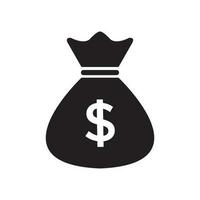 Money Bag icon template black color editable. Money Bag symbol vector sign isolated on white background. Simple logo vector illustration for graphic and web design.Money bag vector icon in flat style.