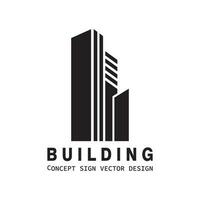 inspiración de diseño de logotipo de edificio limpio vector