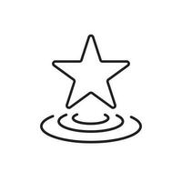 Star icon vector, template design, vector illustration