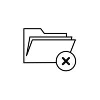 Trash Delete Folder Icon Flat vector