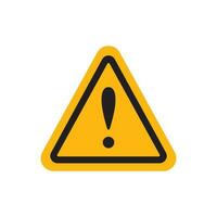 Exclamation mark icon design. Exclamation mark icon in modern flat style design. Vector illustration.