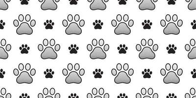 Dog Paw seamless pattern vector footprint scarf isolated cartoon screentone comic french bulldog repeat wallpaper tile background illustration doodle