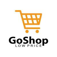 go shop shopping bag logo vector icon Template.Web