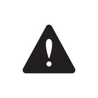 Warning vector icon, attention symbol in modern design style for web site and mobile app