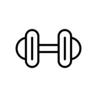 Weightlifting icon. Dumbell icon. Sport symbol. Gym element. Flat design. Vector Illustration.