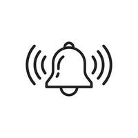 Bell Icon Vector Illustration Logo Template