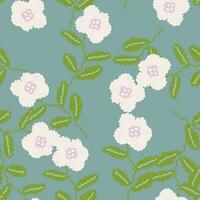 Small flower seamless pattern. Abstract floral ornament. Simple botanical backdrop. vector