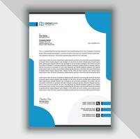 Professional Modern Simple And Creative Corporate Letterhead Template vector