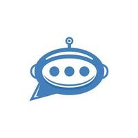 Chat Bot vector design illustration, Virtual smart assistant Bot icon design template