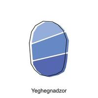 Yeghegnadzor map. vector map of Armenia country vector design template, suitable for your company