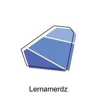 Vector Map of the Lernamerdz. Borders of for your infographic. Vector illustration design template