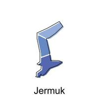 Vector Map of the Jermuk. Borders of for your infographic. Vector illustration design template