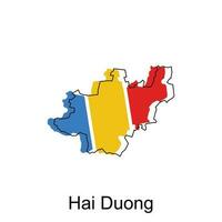 mapa de hai Duong vector diseño plantilla, mundo mapa internacional vector modelo con contorno gráfico bosquejo estilo aislado en blanco antecedentes