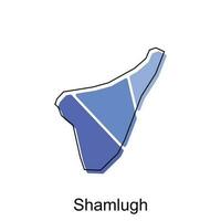 Shamlugh map. vector map of Armenia country vector design template, suitable for your company