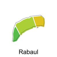 Map of Rabaul modern outline, High detailed vector  illustration vector Design Template, suitable for your company