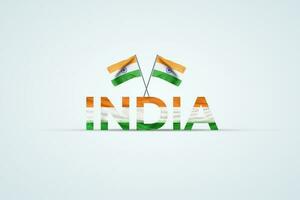 Magnificent India Independence Day Celebration Posters Stock Photos. photo