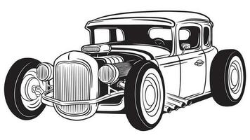 ilustración de Clásico coche vector