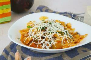 Traditional Sicilian dish - pasta alla Norma photo