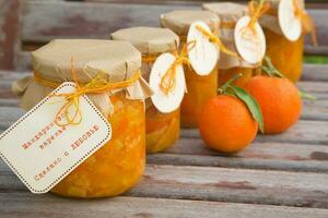 Homemade tangerine marmalade photo