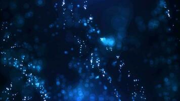 Digital particle wave and light abstract background.animation cyber or technology background. video