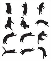 Cat Silhouette Vector Bundle