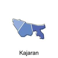 Vector Map of the Kajaran. Borders of for your infographic. Vector illustration design template