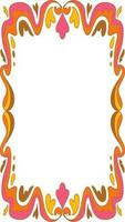 Groovy Psychedelic Frame vector