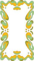 Groovy Psychedelic Frame vector
