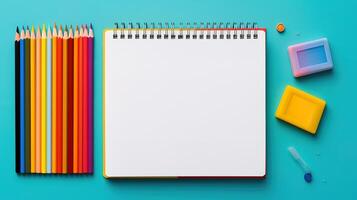 Heaps of paper in bright lgbt colors and notebook. photo