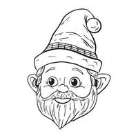 House Gnome head, Dwarf ,good for graphic design resources, stickers, prints, decorative assets, posters, and more. vector