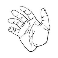 Hand Gesture Outline ,good for graphic design resources, stickers, prints, decorative assets, posters, and more. vector