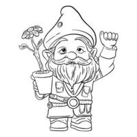 House Gnome, Dwarf ,good for graphic design resources, stickers, prints, decorative assets, posters, and more. vector