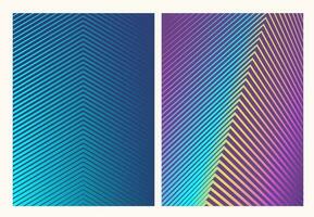 Blue background with lines and gradient. Minimal covers design. Colorful halftone gradients. Geometric poster. vector