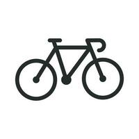 Bicycle icon in flat style. Bike vector illustration on white isolated background. Cycling business concept.