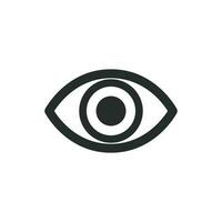 eye icon vector design illustration optical symbol