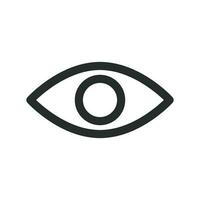 eye icon vector design illustration optical symbol