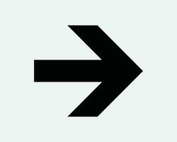 Right Arrow Point Icon. Route Navigation Path Direction Next Skip Forward Progress. Black White Sign Symbol Illustration Graphic Clipart EPS Vector