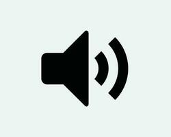 Volume Speaker Sound Icon. Stereo Music Radio Symbol. Speech Megaphone Loudspeaker Announcement Sign. Vector Graphic Illustration Clipart Cricut Cutout