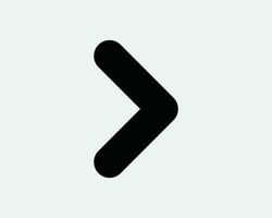 Right Arrow Icon. Next Skip Forward Point Pointer Navigation Direction Traffic Road Sign. More Than Symbol Vector Graphic Illustration Clipart Cricut